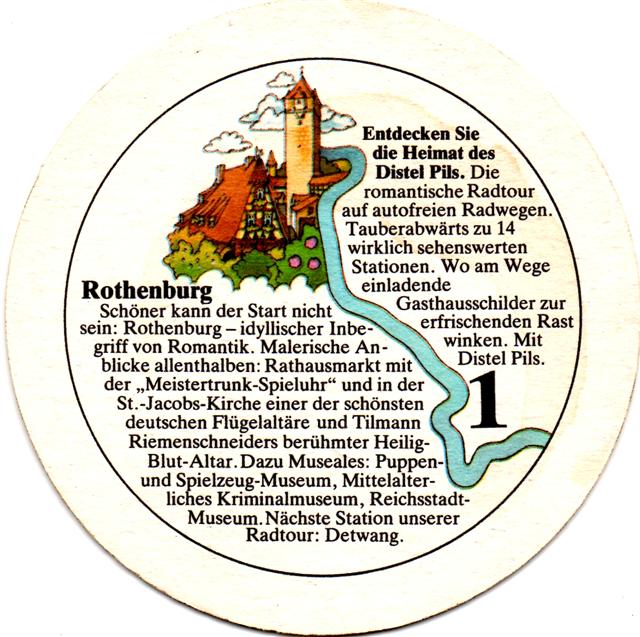 tauberbischofsheim tbb-bw distel entdecken II 1b (rund215-1 rothenburg)